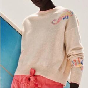 White + Warren Cashmere Beachcomber Crewneck NWOT Sweater Size Large